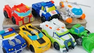 New 2016 Transformers Rescue Bots Giant Collection Heatwave Chase Bumblebee Chase Medix 1 Step Toys