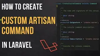 How to create Laravel custom artisan command | Laravel create command and run Controller method