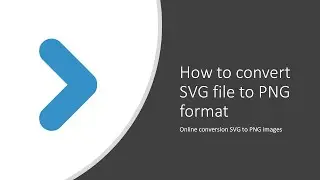 How to convert SVG to PNG image