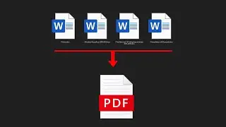 How to merge multi Word documents into one PDF file