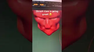 😏..? #zbrush #3danimation #3dmodeling #animation