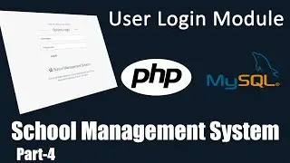 PHP School Management System User Login Template Page With User Login Method Development Tutorial