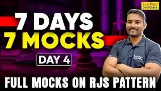 RJS 2024 : 7 Days - 7 Mocks | Mock 4 | RJS Pattern based best Mocks