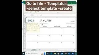 Useful 📆 Calendar Template in Excel #shortfeed #mexcel #excel #excel365 #excelfunctions