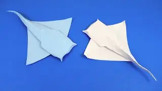 How to make a stingray from paper  Origami stingray