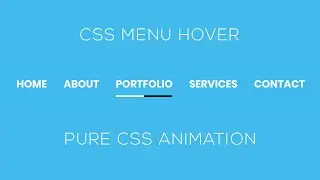 Pure CSS Menu Hover Effect | CSS Animation Tutorial