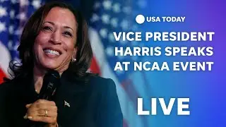 Watch live: Vice President Kamala Harris delivers remarks at NCAA event