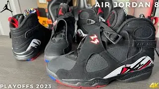 Air Jordan 8 Playoffs 2023 On Feet Review