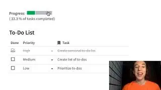 How to create a Progress Bar for a to-do list in Coda