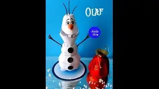 Снеговик Олаф! How to make the snowman Olaf of paper?