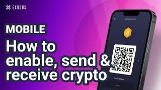 How to send and receive crypto, enable or disable assets on Exodus Mobile Wallet | Exodus Tutorial