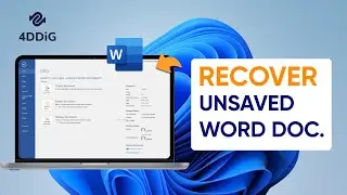 4 Best Ways To Recover Saved Over & Accidentally Deleted Word Documents From Desktop and Laptop