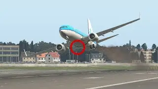 Boeing 737 Max Landing With Missing Landing Gear