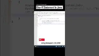 Else-If Statement In Java💻💻#shorts #javaprogram #codingtutorials #programming #coding