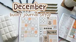 December 2024 Bullet Journal Setup ✿ Plan With Me ✿ Simple and Aesthetic Brown Tones ✿ Bujo With Me