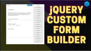 jQuery : Custom Form Builder || Drag and Drop