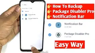 How to Backup Package Disabler Pro Notification Bar/ Easy Method