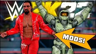 10 PC MODS TO DOWNLOAD FOR WWE 2K22! (Superstars, GFX, Arenas)