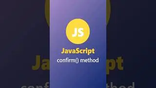 Javascript confirm() method | 