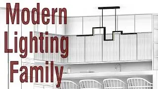 Ceiling-Based Lighting Fixture with Adjustable Height in REVIT 💡