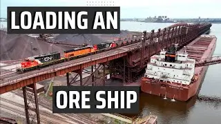 Loading An Ore Ship -The Massive Mesabi Miner-