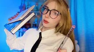 АСМР Одноклассница на последней парте💕 *расслабление* ASMR girl school 🏫