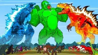 EVOLUTION OF GODZILLA VS KONG RADIOACTIVE, DINOSAURS: Monsters Ranked From Weakest To Strongest?