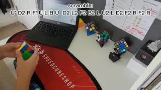 26.36 second average of 5 on the 3x3 rubiks cube