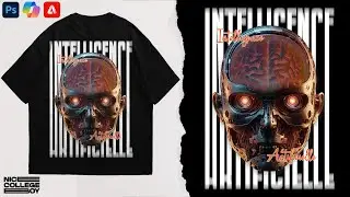 How to Design T-shirts with AI | Streetwear Design Photoshop