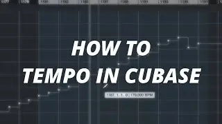 How to change TEMPO/BPM | Cubase Tutorial