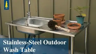 Stainless-Steel Outdoor Wash Table