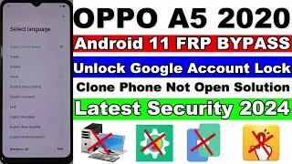 OPPO A5 2020 FRP Bypass Android 11 Without Pc Latest Security 2024/OPPO A5 2020 (CPH1933) FRP Bypass