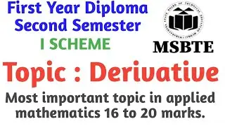 LEC 01/INTRODUCTION OF DERIVATIVE/MSBTE/DIPLOMA SECOND SEMESTER/MAHARASHTRA