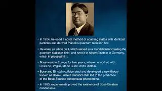 Satyendra Nath Bose - The Father of Quantum Statistics