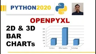 Python Openpyxl How to Create Bar Chart |Python Automate Excel Bar Chart | Openpyxl 3D Bar Char