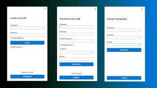 C# Tutorial - Login, Registration and Forget Password Form