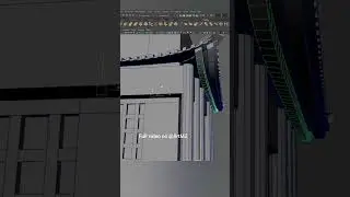 Japanese house roof 3d modeling #autodeskmaya #mayamodeling #gamedesign
