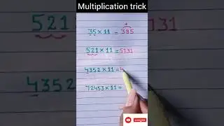 Multiplication trick #short #maths fast calculation trick