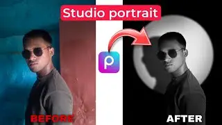 Black background photoshoot editing || studio portrait photography 