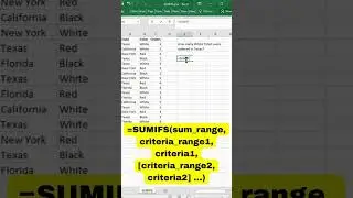 Excel Pro-Tip: How to Use SUMIFS