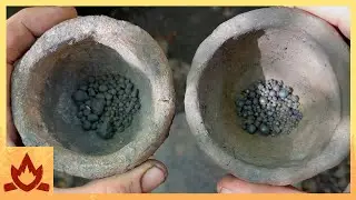 Primitive Technology: Roasted Ore and Shell Flux Smelt