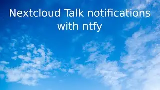 Nextcloud Talk (F-Droid version) notifications using ntfy (ntfy.sh)