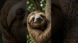 Why Sloths Are So Slow That Algae Grows On Them 😱#sloth #animals #animal #animalshorts #wildlife