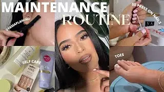 BEAUTY MAINTENANCE ROUTINE 2023 | self care + pamper routine + at home nails + self tan + hygiene ✨