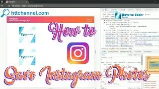 How to Save Instagram Photos on PC or Computer & Laptop #httchannel