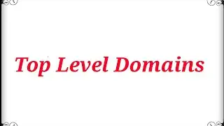 #Letslearntogether/ Top Level Domains / Computer