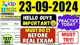 IELTS Listening Practice Test 2024 with Answers | 23.09.2024 | Test No - 864