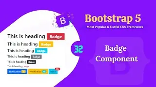 Bootstrap 5 badge component.