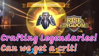 Crafting Legendary Equipment! Rise of Kingdoms