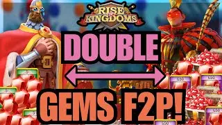 The BEST METHODS to earn LARGE AMOUNTS of Gems FAST AND F2P! Rise of kingdoms